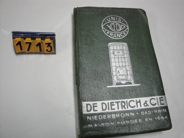  Collection ASPEG, pièce numéro 1713 : Livre De Dietrich et Cie