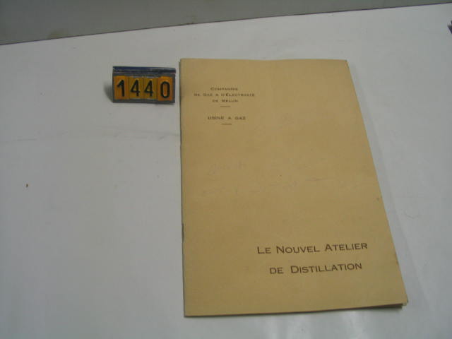 Collection ASPEG, pièce numéro 1440 : Traité technique sur l'Usine à gaz