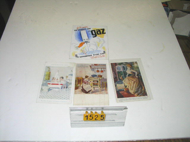  Collection ASPEG, pièce numéro 1525 : Cartes postales Pub gaz