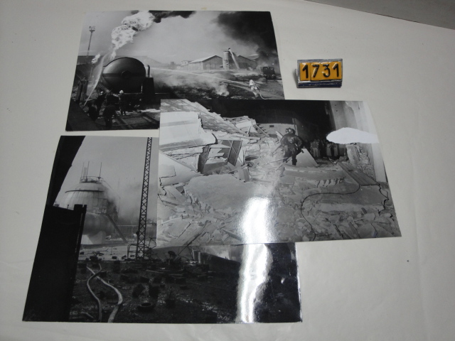  Collection ASPEG, pièce numéro 1731 : Photos incendie propane Perpignan 1970