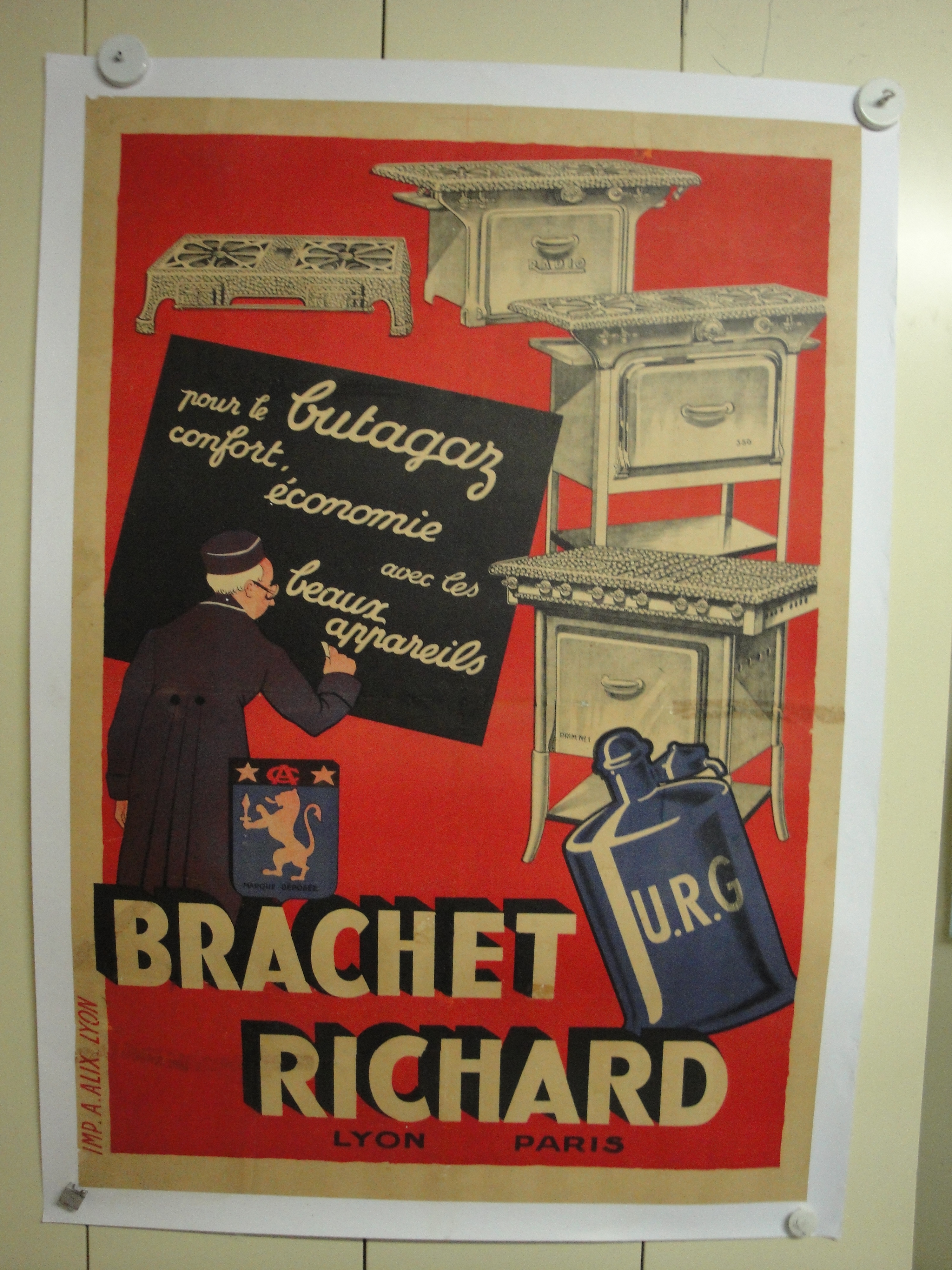 Collection ASPEG, pièce numéro 1835 : Pour le Butagaz confort Brachet Richard URG